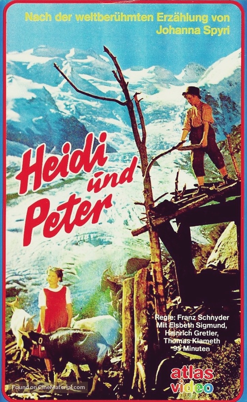 Heidi und Peter - German VHS movie cover