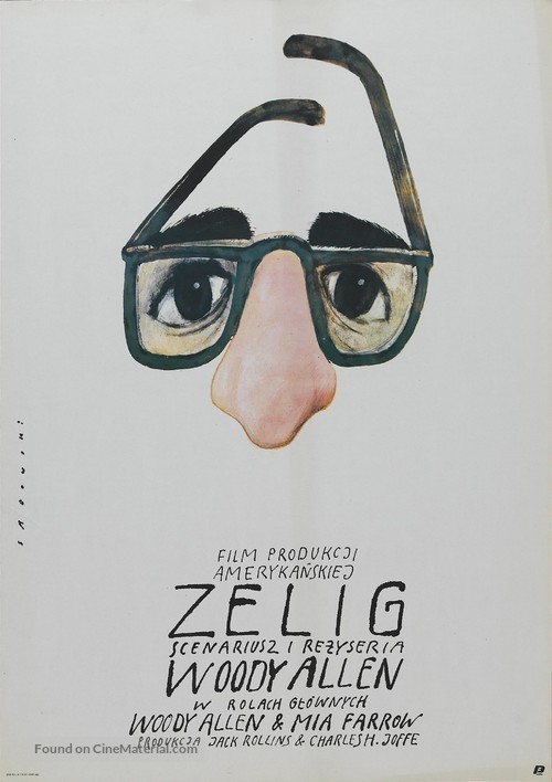 Zelig - Polish Theatrical movie poster