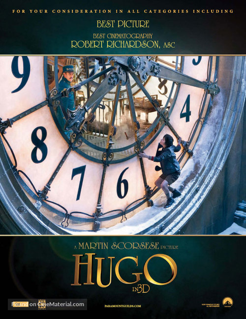 Hugo - For your consideration movie poster