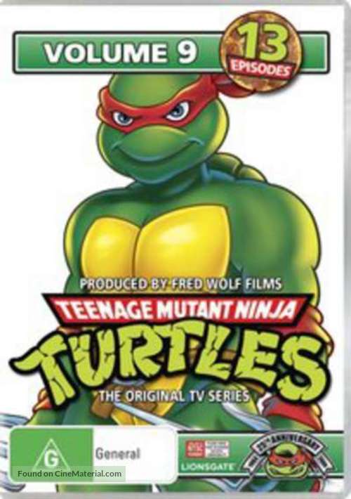 &quot;Teenage Mutant Ninja Turtles&quot; - Australian DVD movie cover