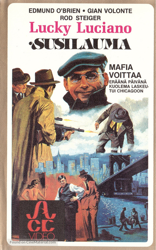 Lucky Luciano - Finnish VHS movie cover