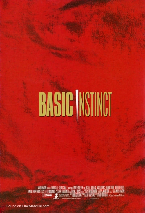 Basic Instinct - New Zealand Movie Poster