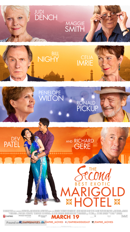 The Second Best Exotic Marigold Hotel - Lebanese Movie Poster