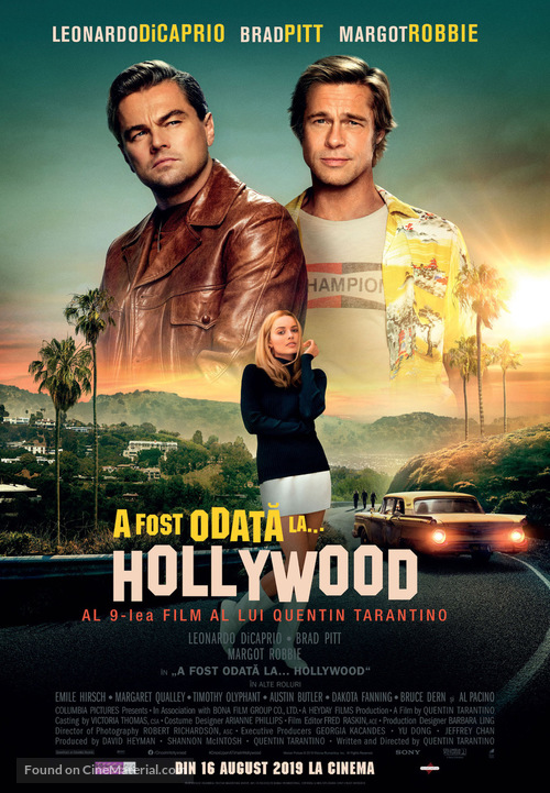 Once Upon a Time in Hollywood - Romanian Movie Poster