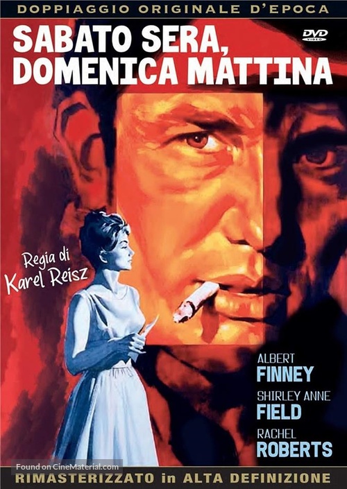 Saturday Night and Sunday Morning - Italian DVD movie cover
