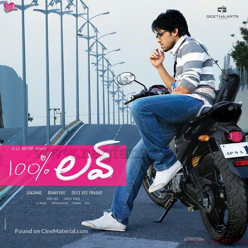 100% Love - Indian Movie Poster