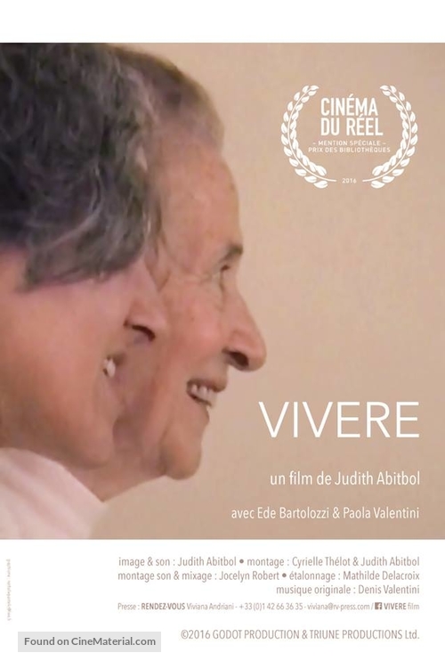 Vivere - French Movie Poster