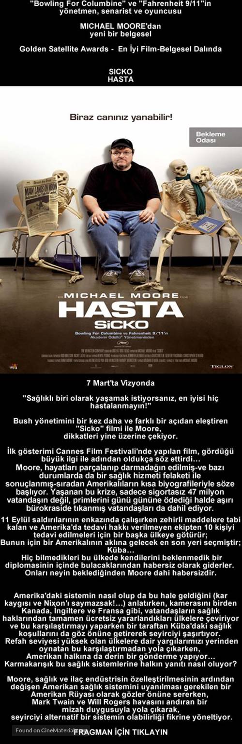 Sicko - Turkish Movie Poster