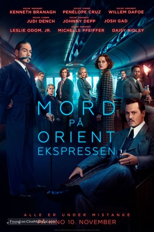 Murder on the Orient Express - Norwegian Movie Poster