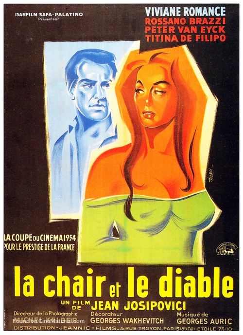 La chair et le diable - French Movie Poster