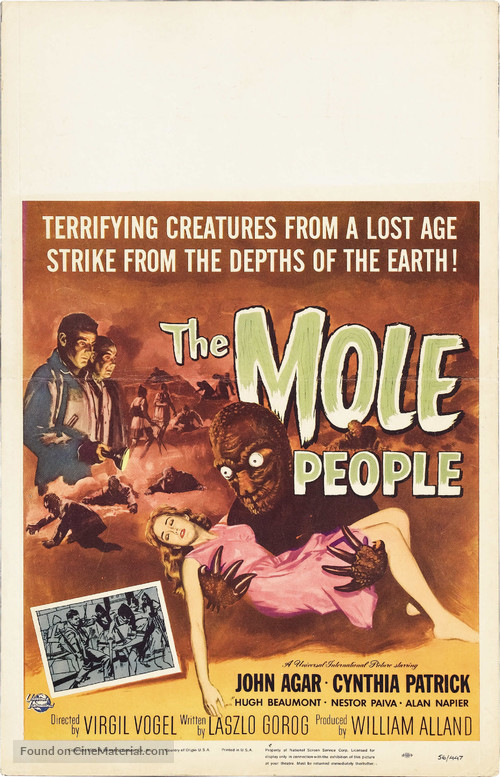 The Mole People - Theatrical movie poster