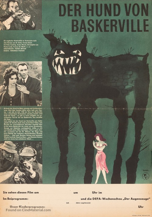 The Hound of the Baskervilles - German Movie Poster