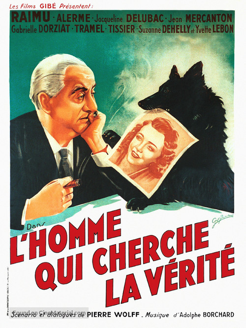 L&#039;homme qui cherche la v&eacute;rit&eacute; - French Movie Poster