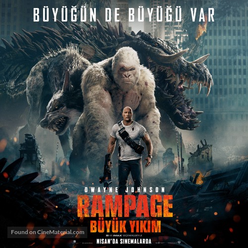 Rampage - Turkish Movie Poster