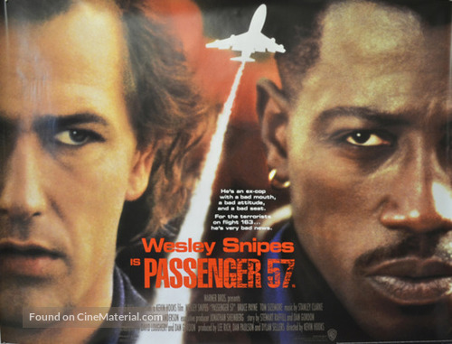 Passenger 57 - British Movie Poster