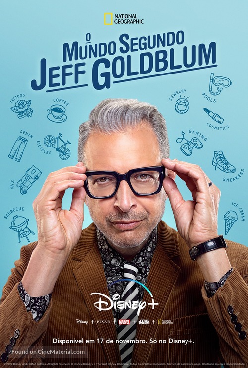 &quot;The World According to Jeff Goldblum&quot; - Brazilian Movie Poster