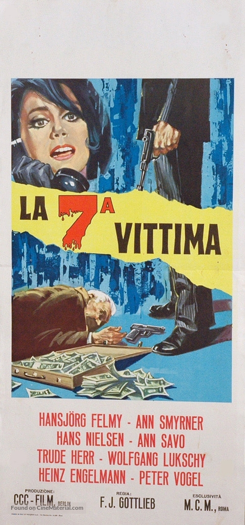 Das siebente Opfer - Italian Movie Poster