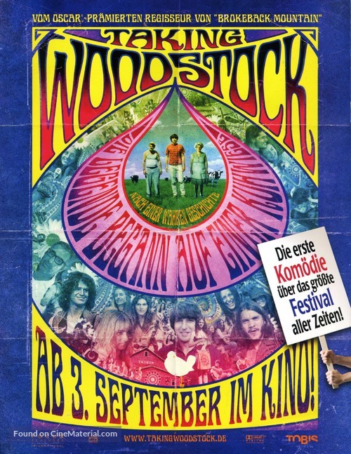 Taking Woodstock - German Movie Poster