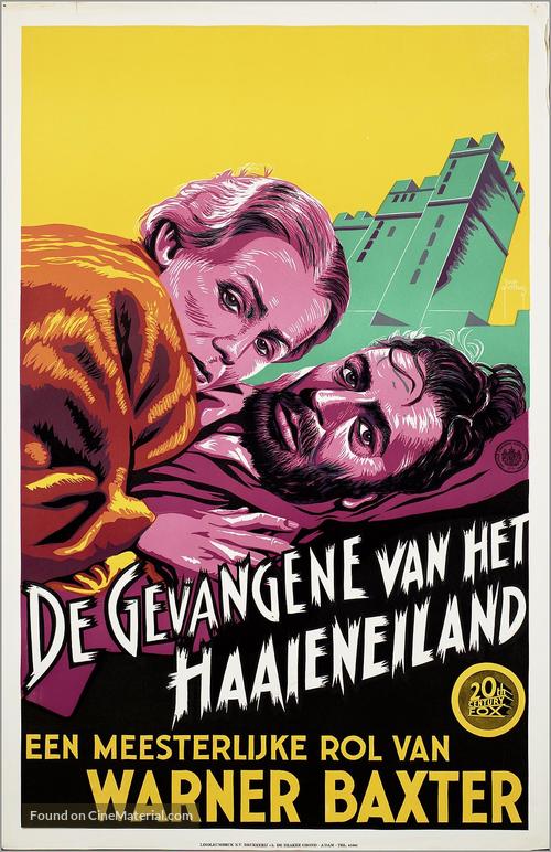 The Prisoner of Shark Island - Dutch Movie Poster
