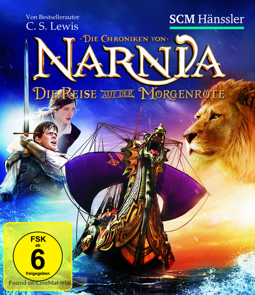 The Chronicles of Narnia: The Voyage of the Dawn Treader - German Blu-Ray movie cover