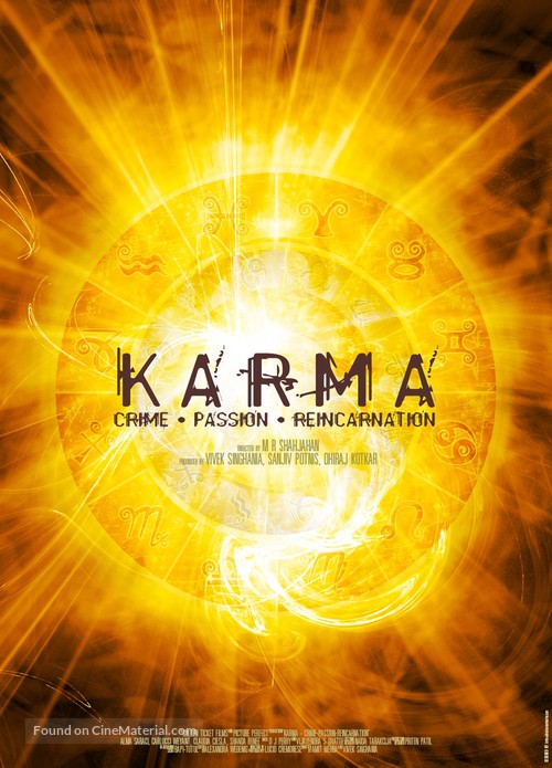 Karma: Crime, Passion, Reincarnation - Indian Movie Poster