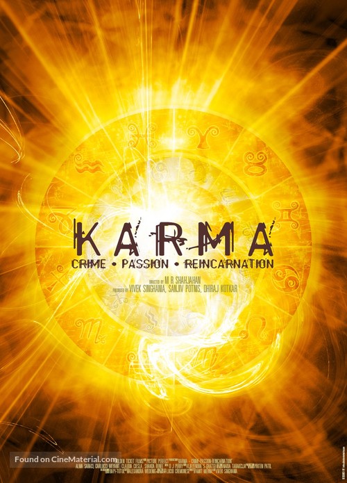 Karma: Crime, Passion, Reincarnation - Indian Movie Poster