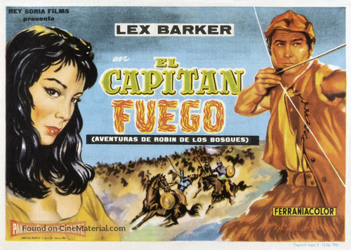 Capitan Fuoco - Spanish Movie Poster