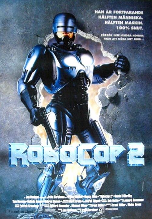 RoboCop 2 - Swedish Movie Poster