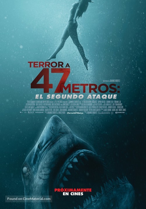 47 Meters Down: Uncaged - Mexican Movie Poster