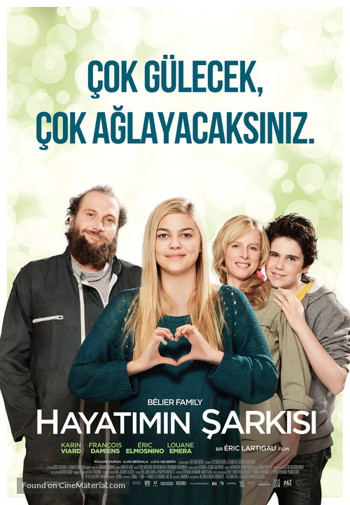 La famille B&eacute;lier - Turkish Movie Poster