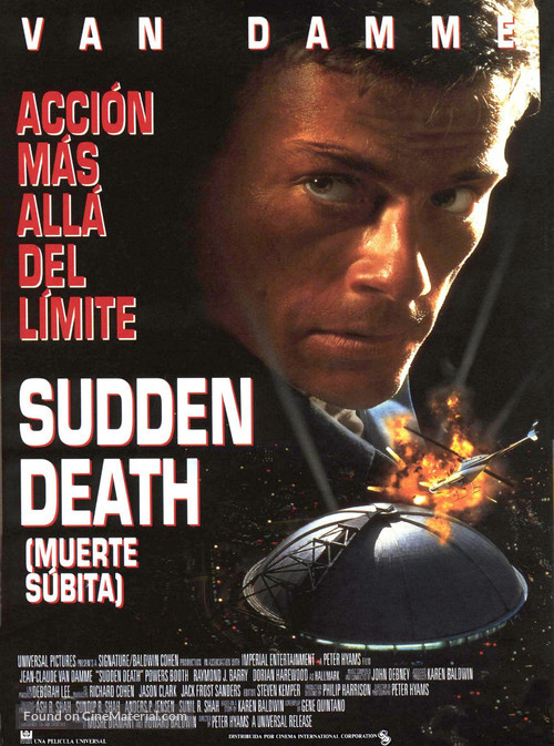 Sudden Death - Spanish Movie Poster