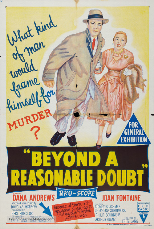 Beyond a Reasonable Doubt - Australian Movie Poster
