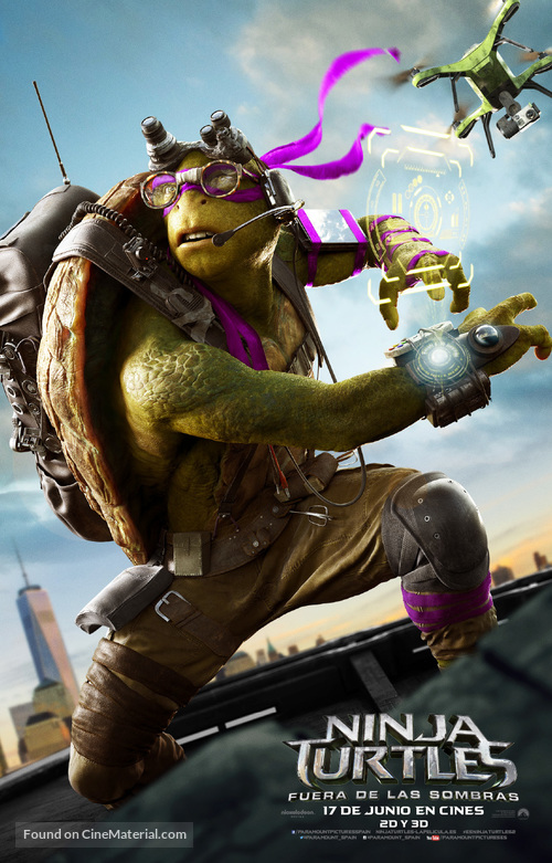 Teenage Mutant Ninja Turtles: Out of the Shadows - Spanish Movie Poster