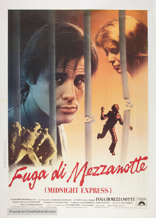 Midnight Express - Italian Theatrical movie poster