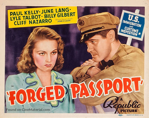 Forged Passport - Movie Poster