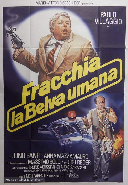 Fracchia la belva umana - Italian Movie Poster
