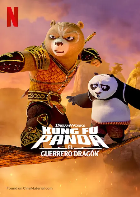 &quot;Kung Fu Panda: The Dragon Knight&quot; - Mexican Video on demand movie cover