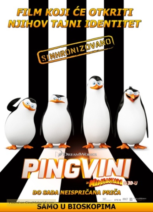Penguins of Madagascar - Serbian Movie Poster