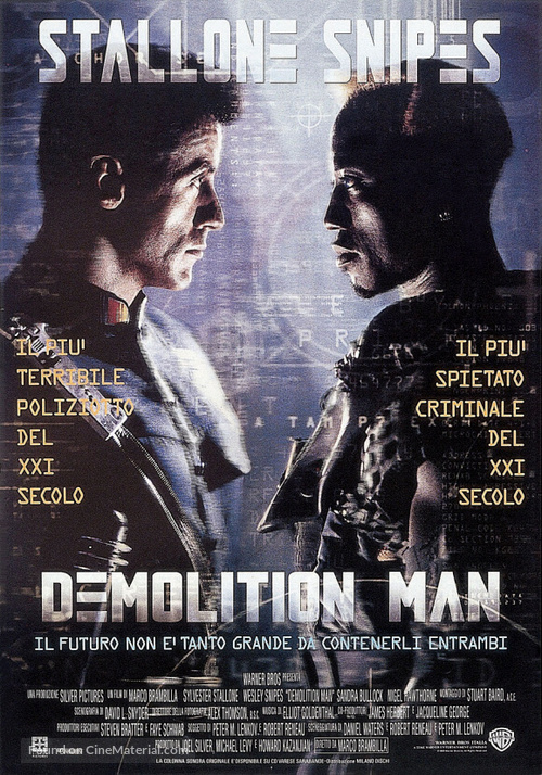 Demolition Man - Italian Movie Poster