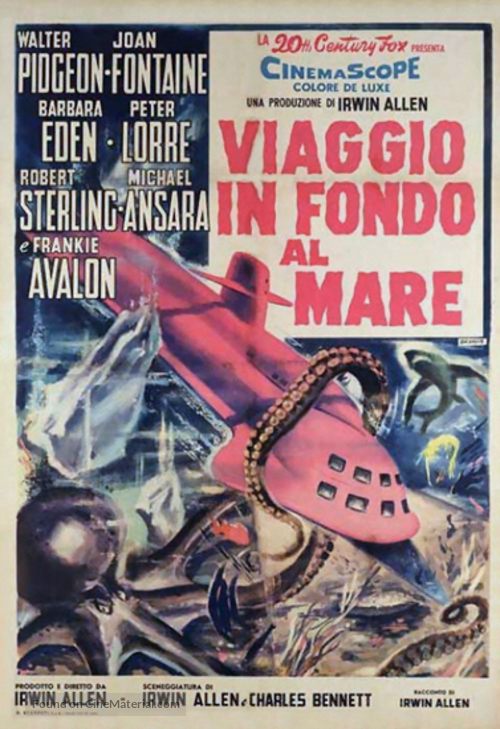 Voyage to the Bottom of the Sea - Italian Theatrical movie poster