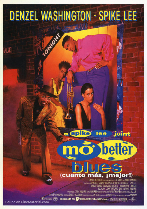 Mo Better Blues - Spanish Movie Poster