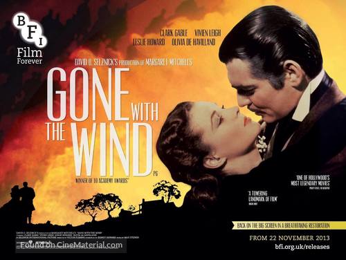 Gone with the Wind - British Movie Poster