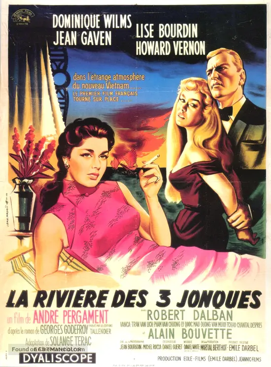 La rivi&egrave;re des 3 jonques - French Movie Poster