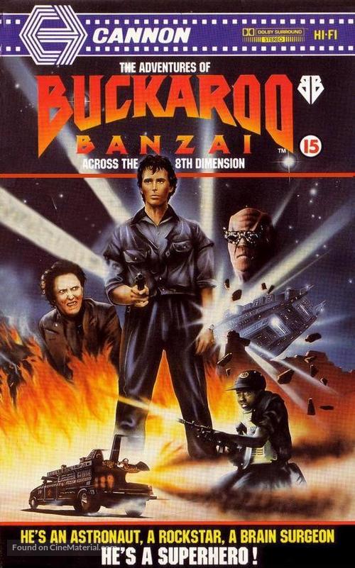 The Adventures of Buckaroo Banzai Across the 8th Dimension - VHS movie cover