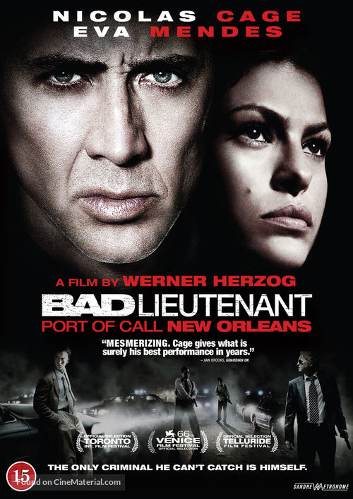 The Bad Lieutenant: Port of Call - New Orleans - Danish DVD movie cover