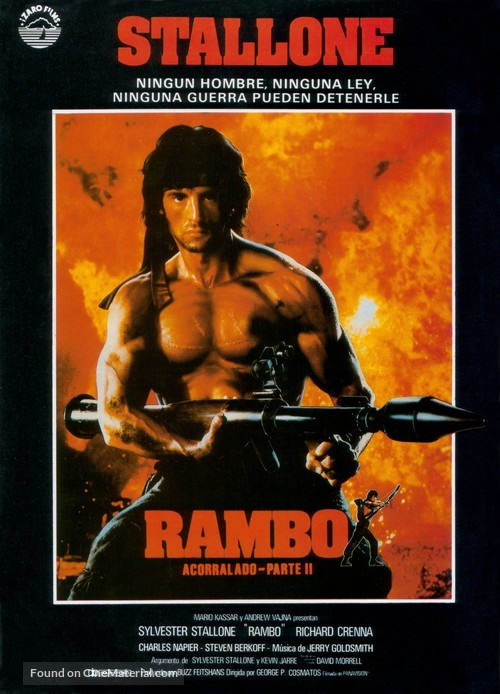 Rambo: First Blood Part II - Spanish Movie Poster