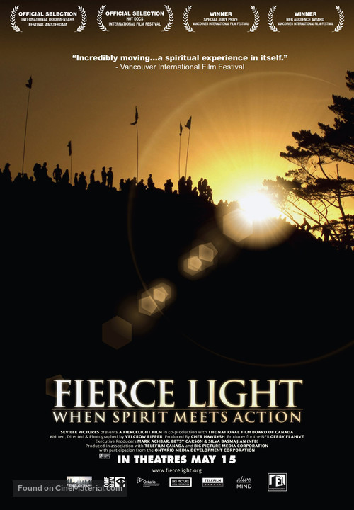 Fierce Light: When Spirit Meets Action - Canadian Movie Poster
