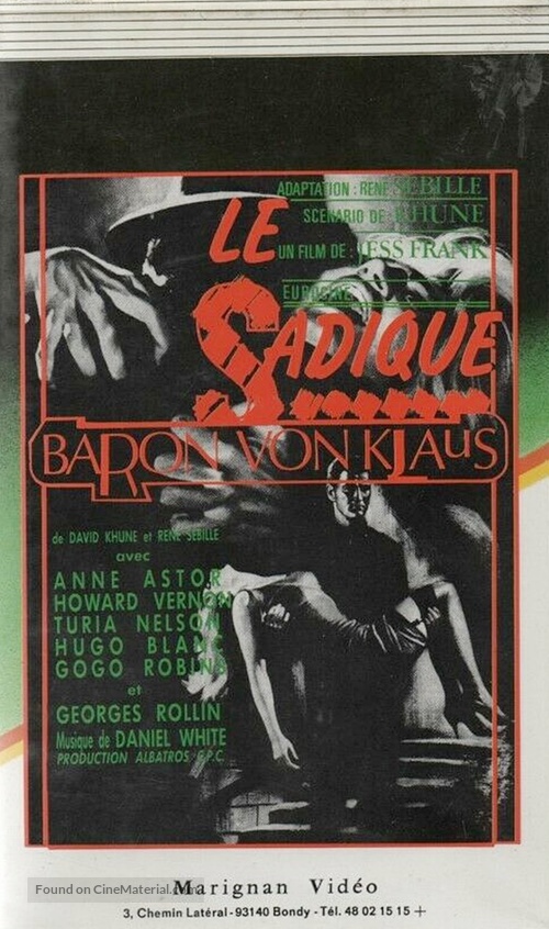 La mano de un hombre muerto - French VHS movie cover