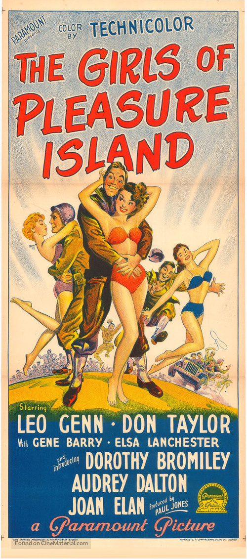 The Girls of Pleasure Island - Australian Movie Poster