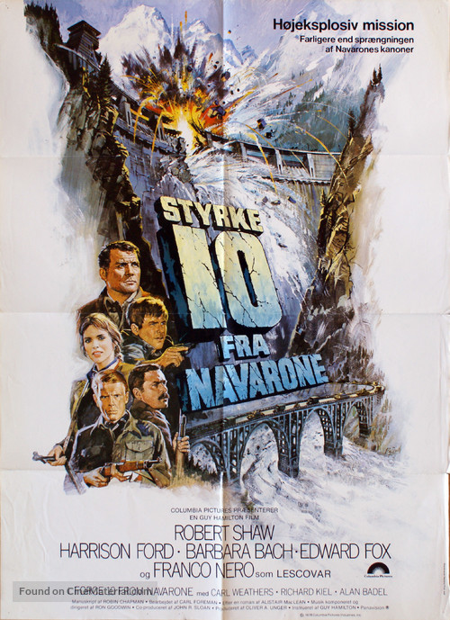 Force 10 From Navarone - Danish Movie Poster